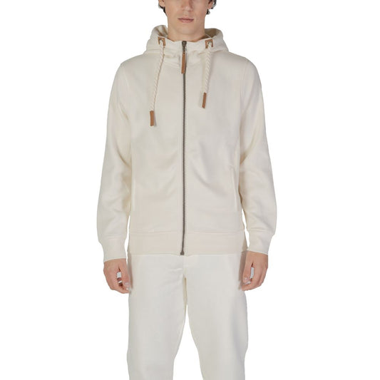 Hydra Clothing - Men's Cream Hooded Zip-Up Sweatshirt