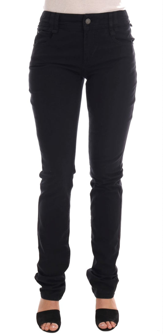  - Chic Black Regular Fit Denim Jeans