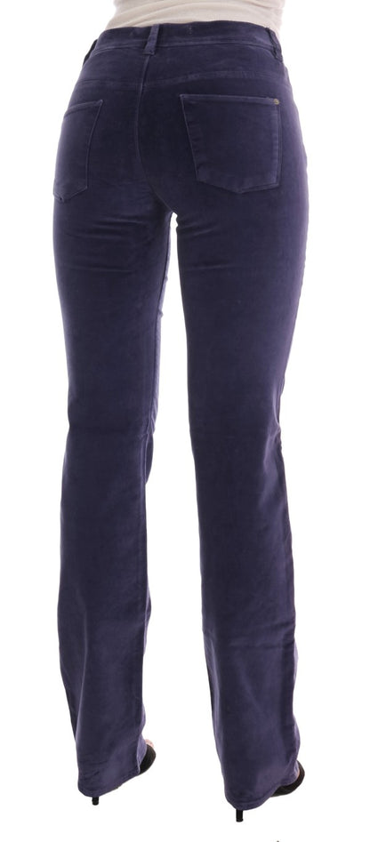  - Chic Purple Corduroy Bootcut Flare Pants