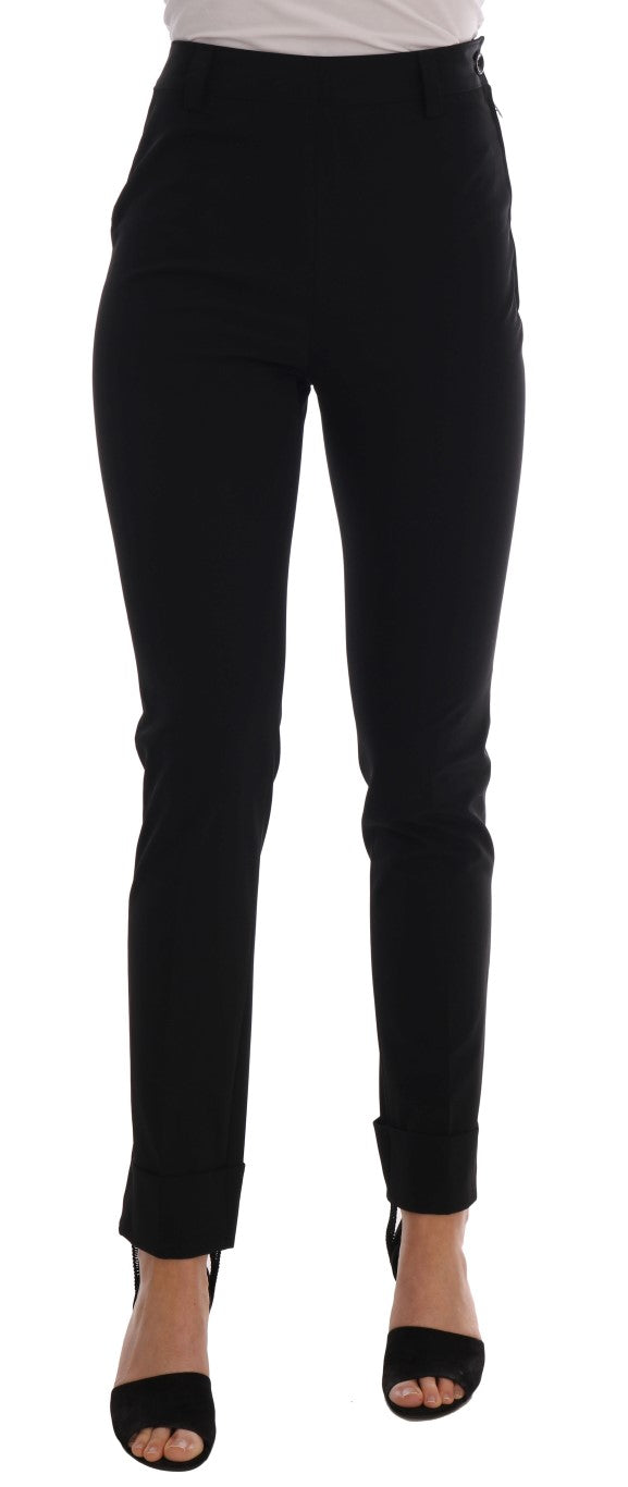 Sleek Black Stirrup Leggings