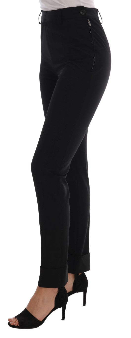  - Sleek Black Stirrup Leggings