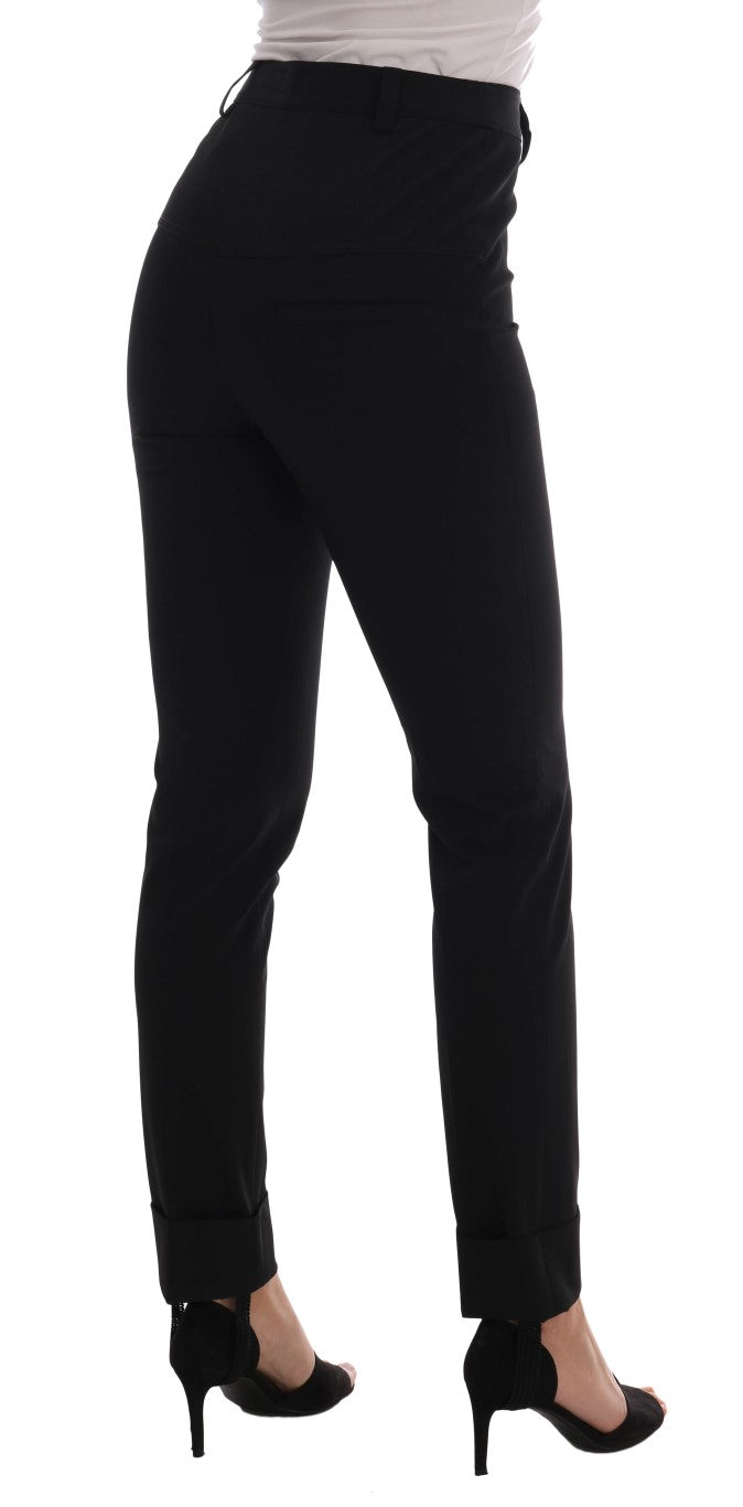  - Sleek Black Stirrup Leggings