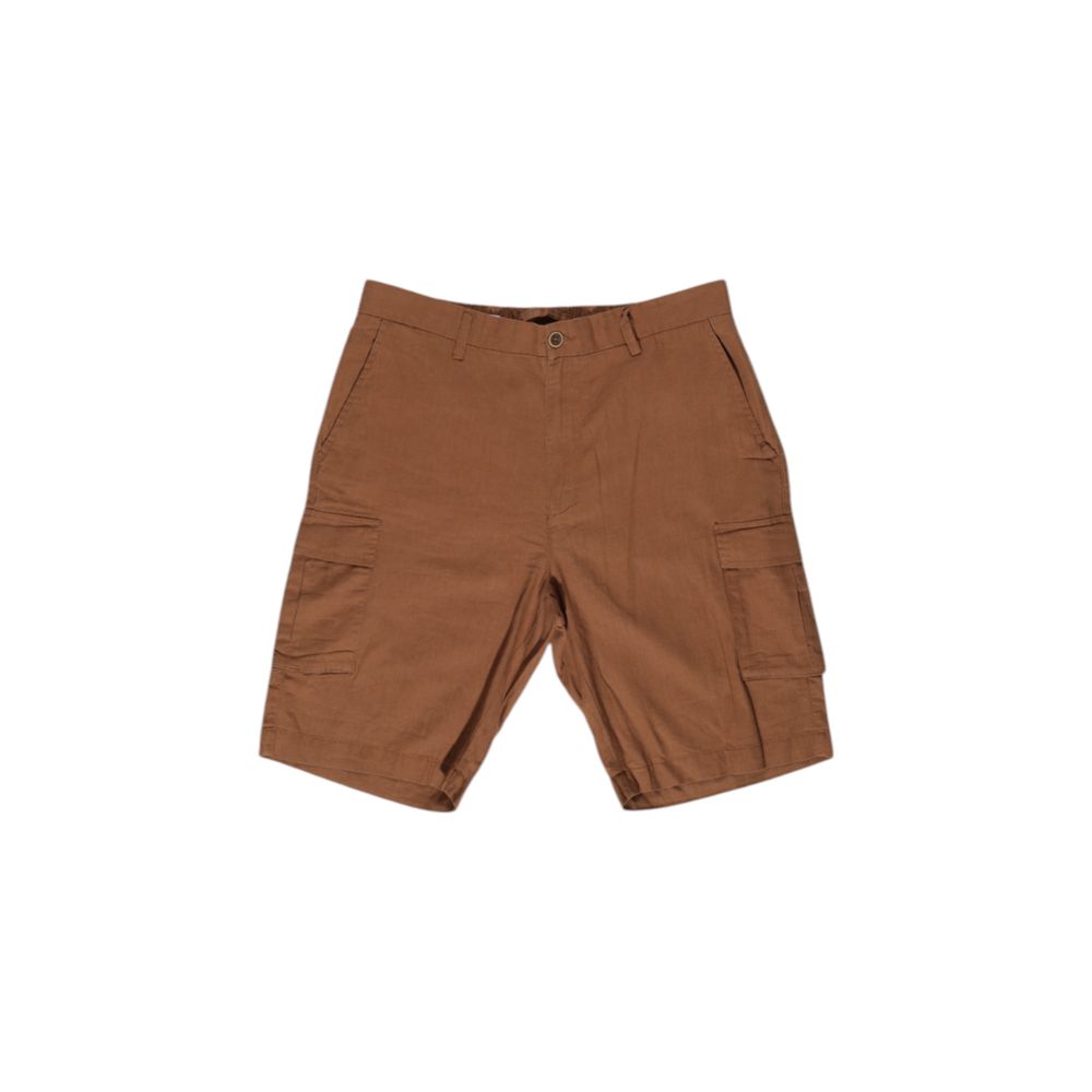 Hamaki-Ho - Men's Brown Bermuda Linen Shorts