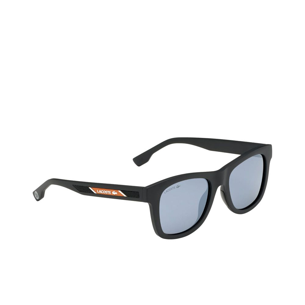 Lacoste Unisex Sunglasses – Black Injected Frame, Dark Lenses