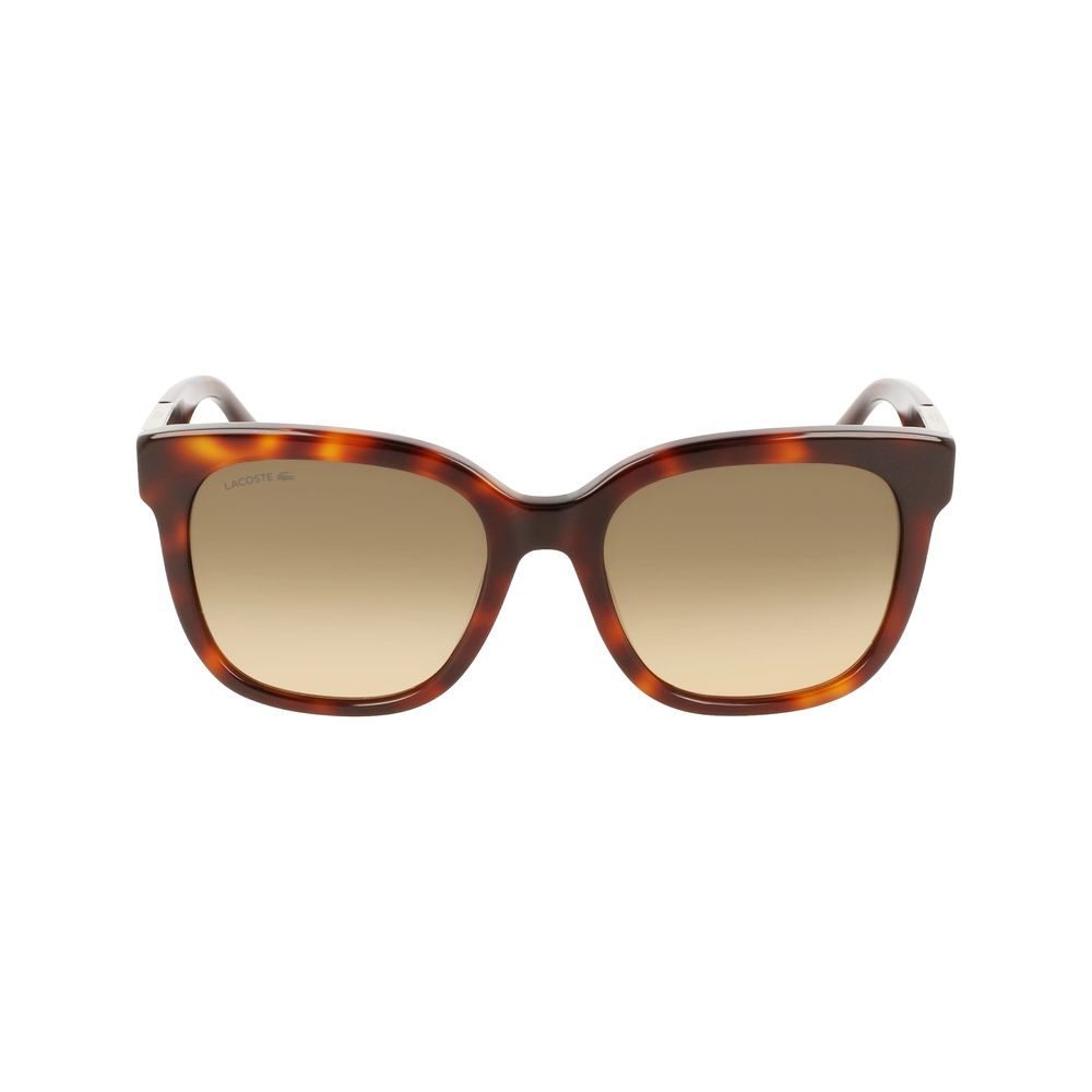 Lacoste Women’s Sunglasses – Brown Acetate Frame, Full UV Protection