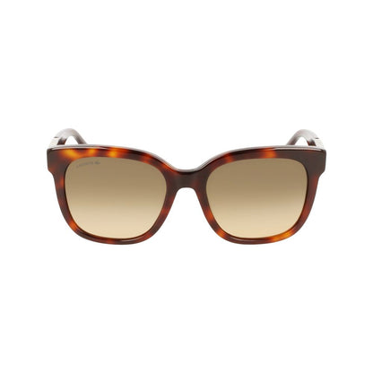 Lacoste Women’s Sunglasses – Brown Acetate Frame, Full UV Protection
