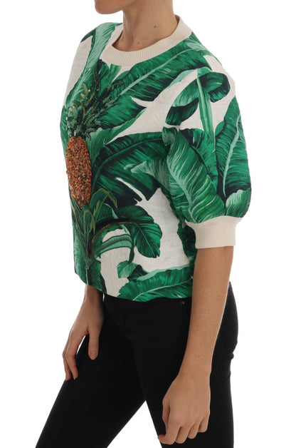  - Tropical Sequined Sweater - Lush Greenery Edition