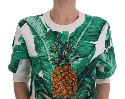  - Tropical Sequined Sweater - Lush Greenery Edition