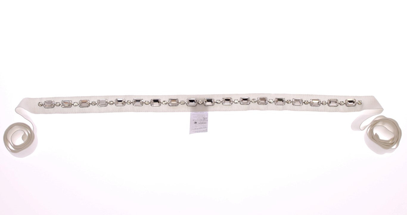  - Elegant Crystal-Embellished Waist Belt