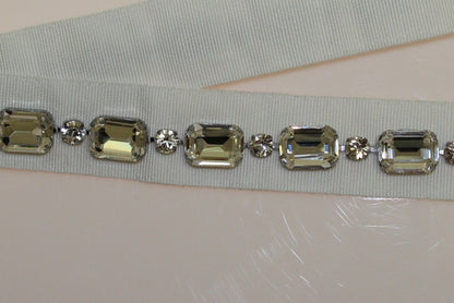  - Elegant Crystal-Embellished Waist Belt