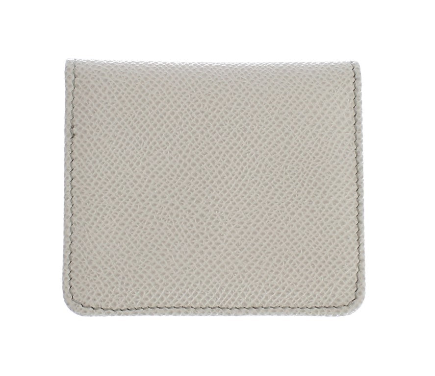 Sleek White Leather Wallet - The Luxe Alliance