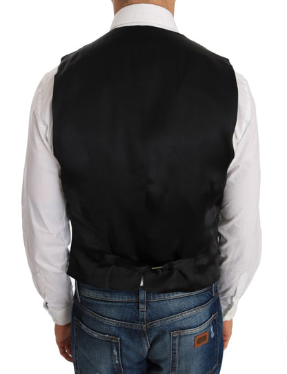  - Elegant Slim Fit Formal Vest in Black