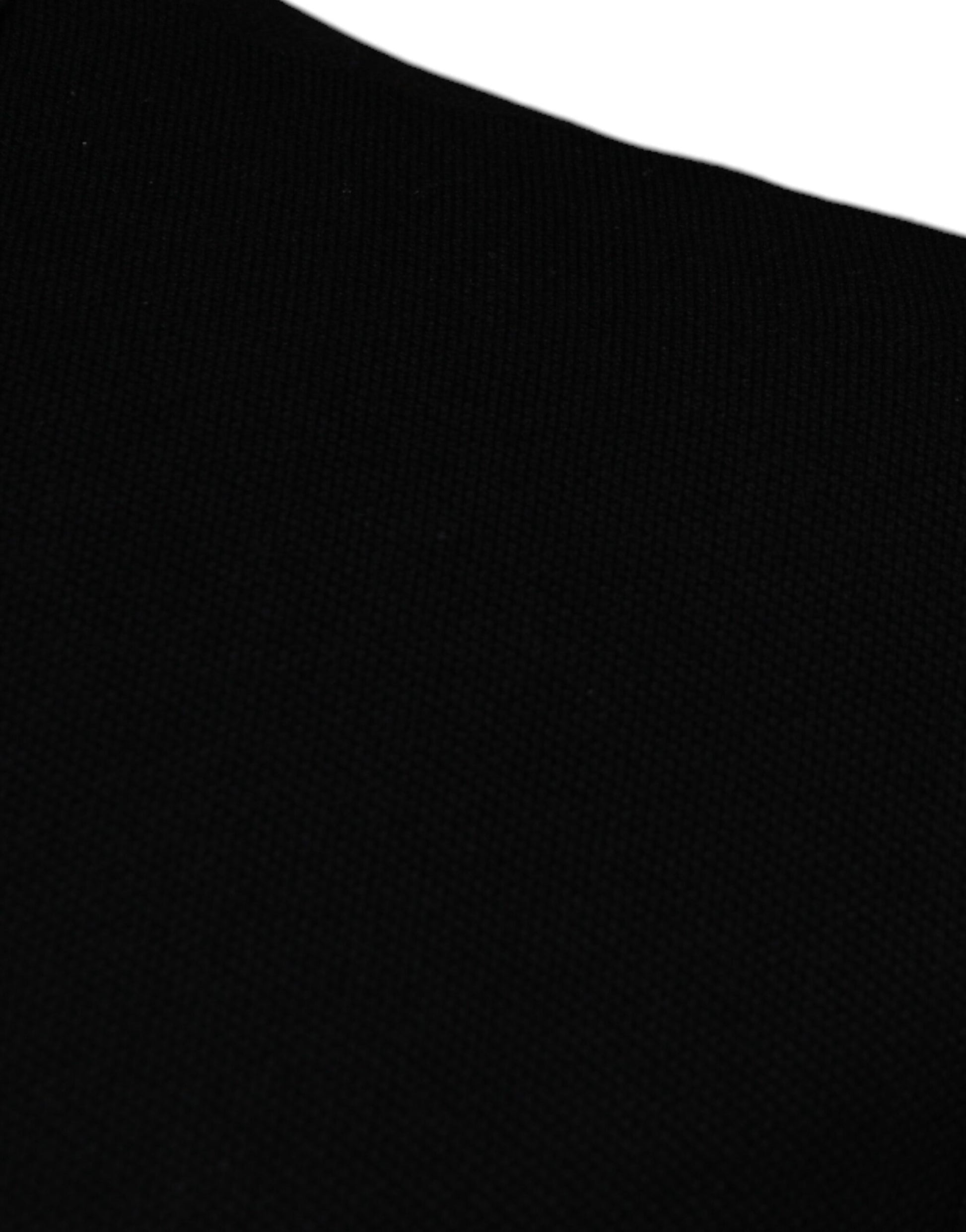 Versace Men's Black Collared Polo Short Sleeves T-shirt