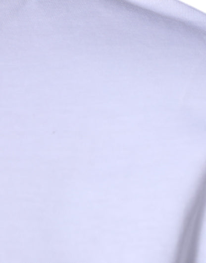  - Dolce & Gabbana White Red Leopard Cotton Crew Neck T-shirt