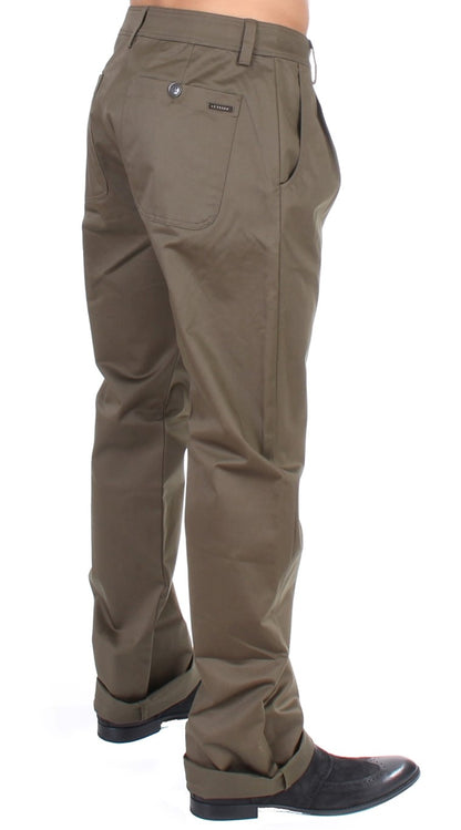  - Elegant Green Comfort Straight Fit Pants