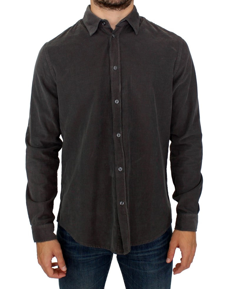  - Chic Green Cotton Casual Men's Shirt