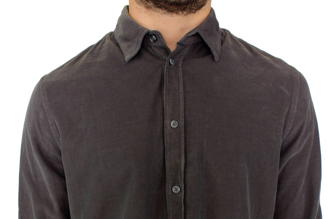  - Chic Green Cotton Casual Men's Shirt