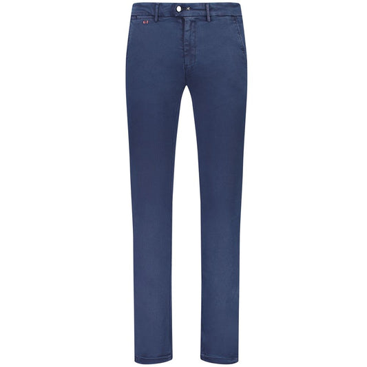  - Tramarossa Men's Blue Super Stretch Cotton Chino Trousers