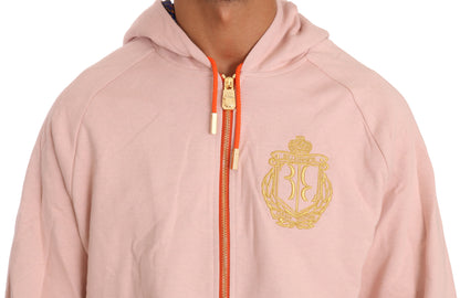  - Elegant Pink Cotton Sweatsuit Luxury Comfort