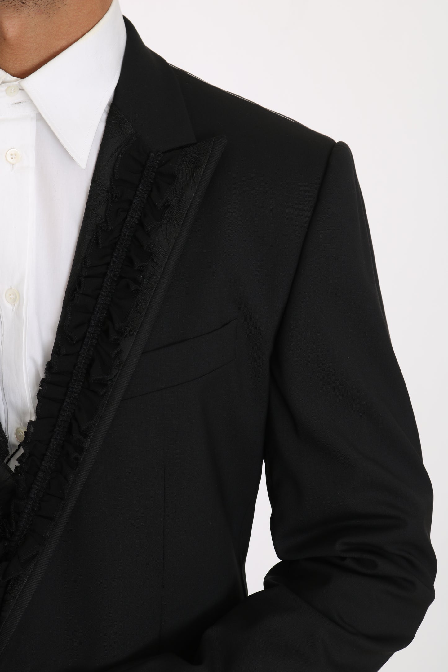  - Elegant Black Slim Fit Martini Blazer Jacket