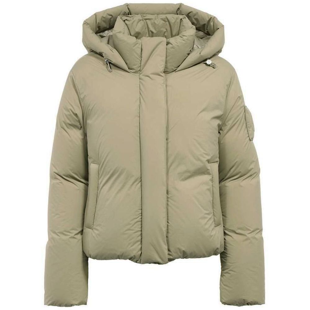Moose Knuckles Women's Green Padded Jacket with Hood