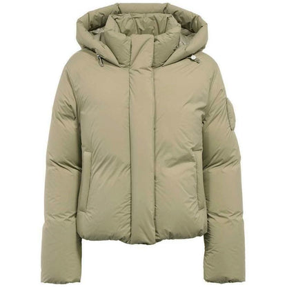 Moose Knuckles Women's Green Padded Jacket with Hood