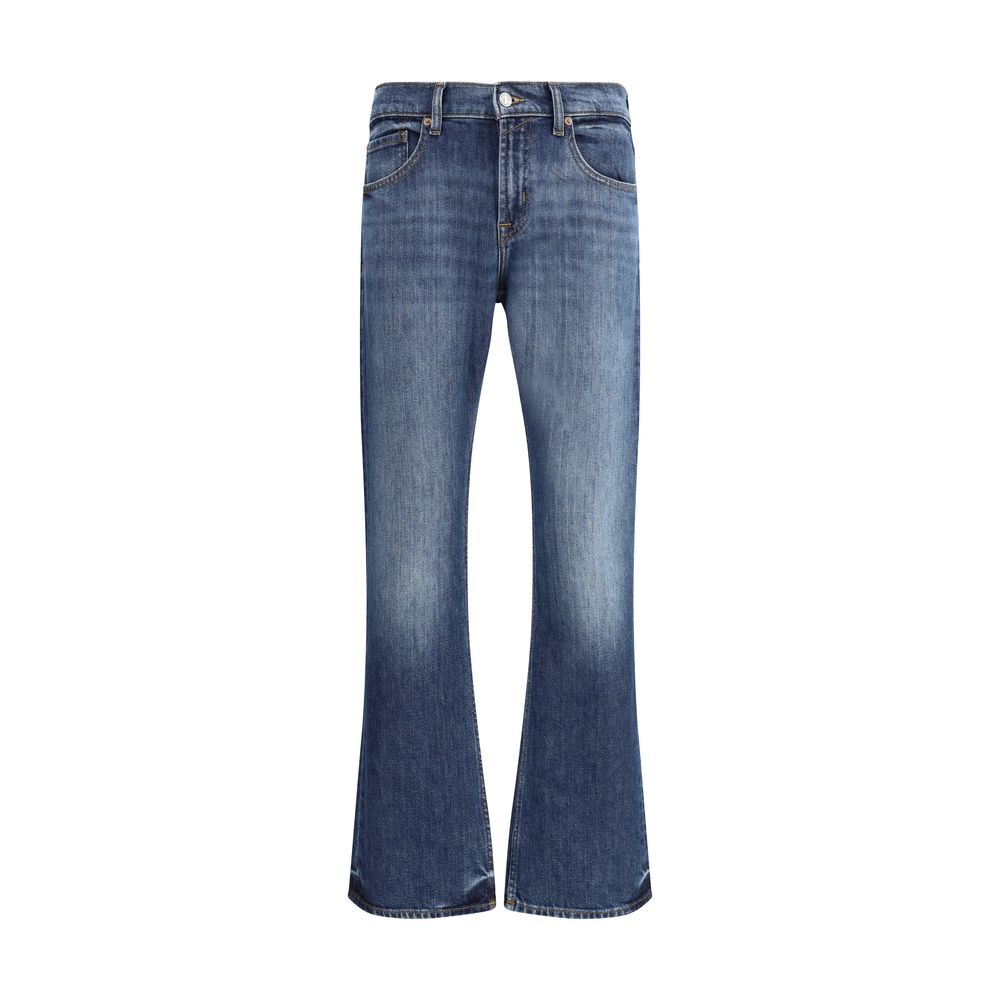 7FOR Brett Guideline Jeans - Mid Blue Boot-Cut