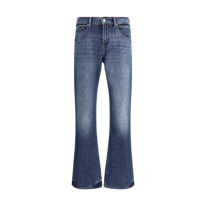 7FOR Brett Guideline Jeans - Mid Blue Boot-Cut