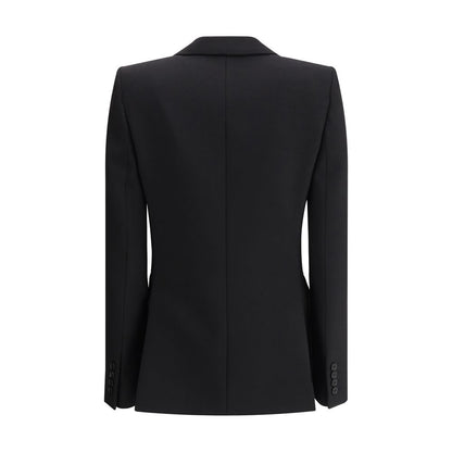 Chloé Black Double-Breasted Blazer in Wool