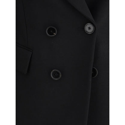 Chloé Black Double-Breasted Blazer in Wool