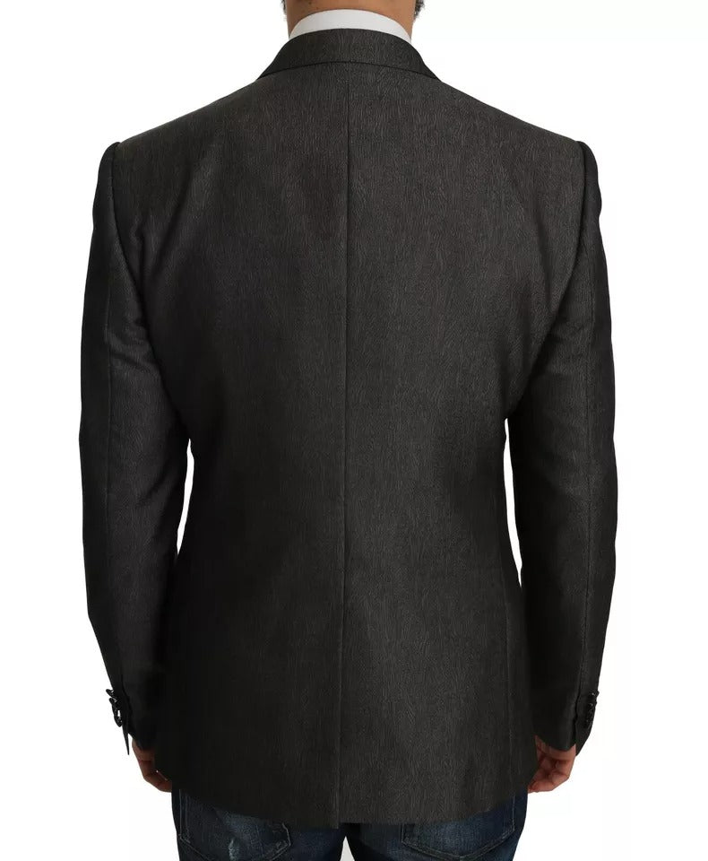 Dolce & Gabbana Gray MARTINI 2 Piece Slim Fit Vest Coat Blazer