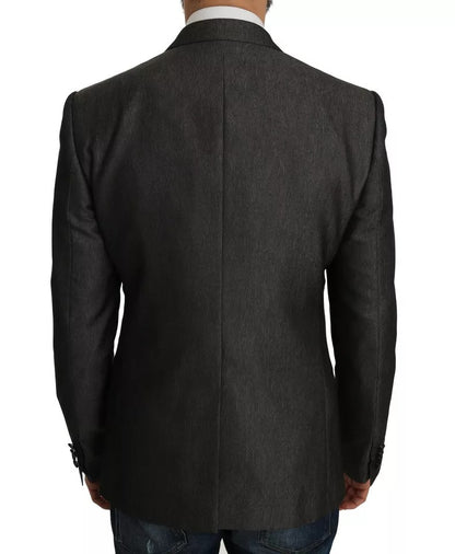 Dolce & Gabbana Gray MARTINI 2 Piece Slim Fit Vest Coat Blazer
