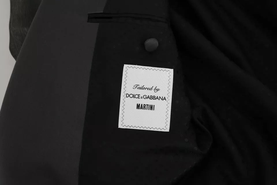 Dolce & Gabbana Gray MARTINI 2 Piece Slim Fit Vest Coat Blazer