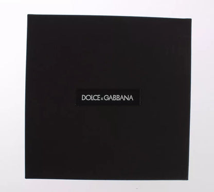 Dolce & Gabbana Red & Yellow Raffia Leather Keyring – SICILY Clasp Keychain – Authentic