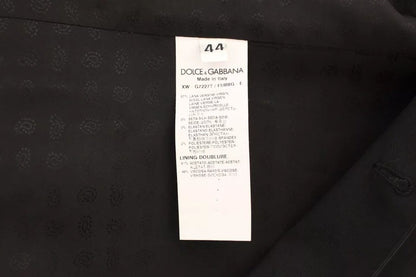 Dolce & Gabbana Men's Black Wool & Silk Blend Waistcoat