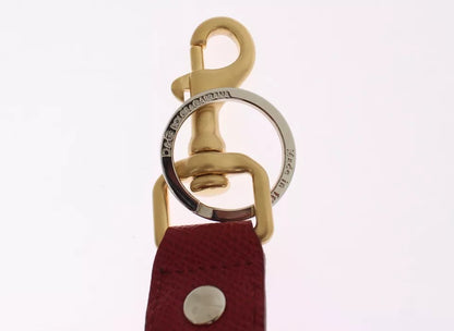 Dolce & Gabbana Multicolour Raffia & Leather Keychain – Made in Italy