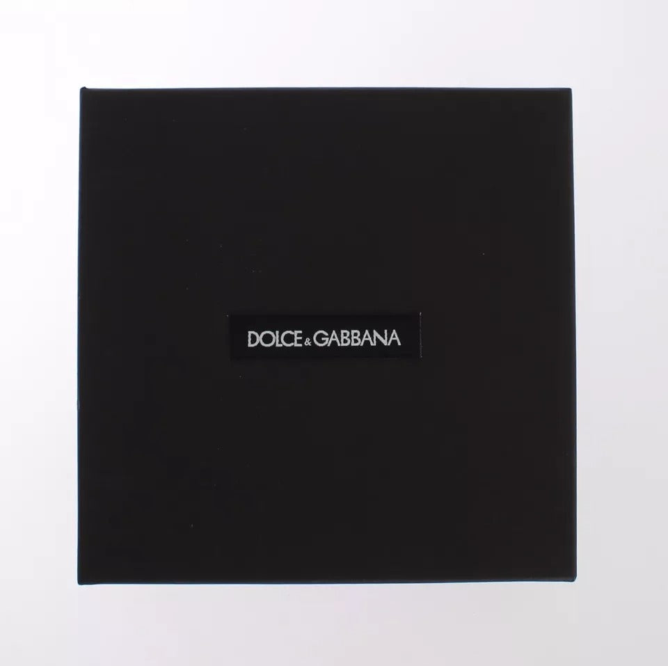 Dolce & Gabbana Multicolour Raffia & Leather Keychain – Made in Italy