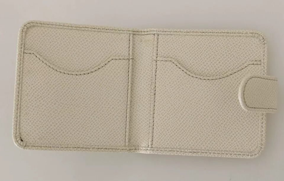 Dolce & Gabbana White Dauphine Leather Condom Case Holder Wallet – Made in Italy