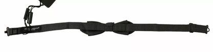 Dolce & Gabbana Gray Pattern Silk Bow Tie – Made in Italy