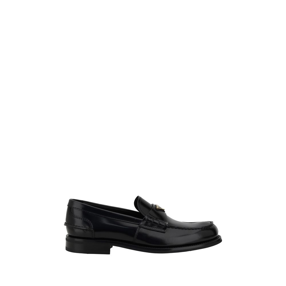 Prada Triangular Plaque Loafers: Timeless Elegance Redefined