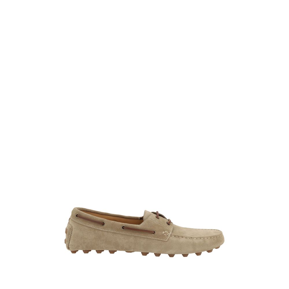 Tod's Beige Leather Loafers