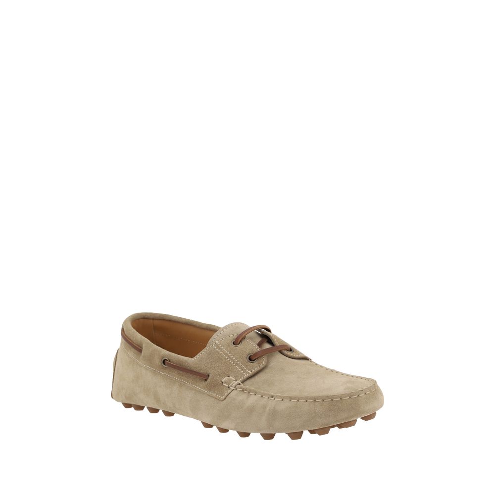 Tod's Beige Leather Loafers