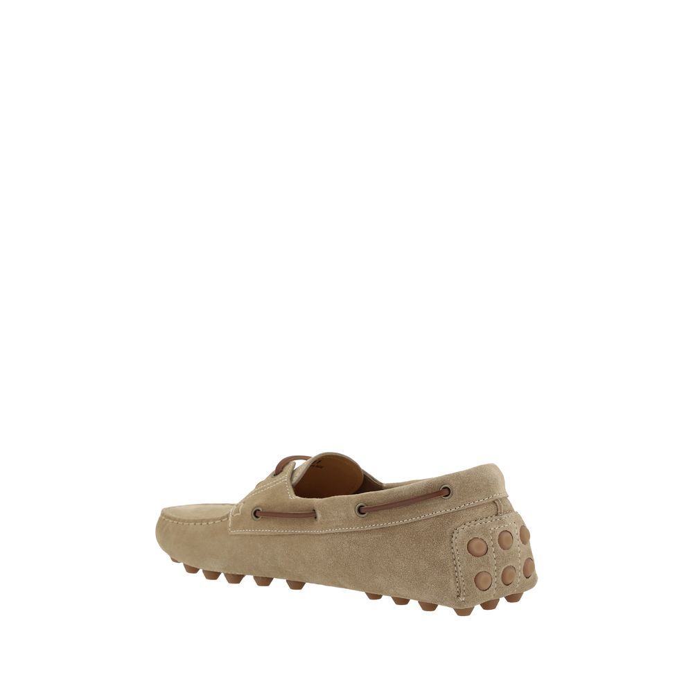 Tod's Beige Leather Loafers