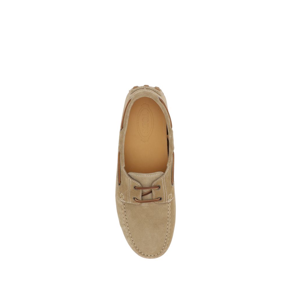 Tod's Beige Leather Loafers