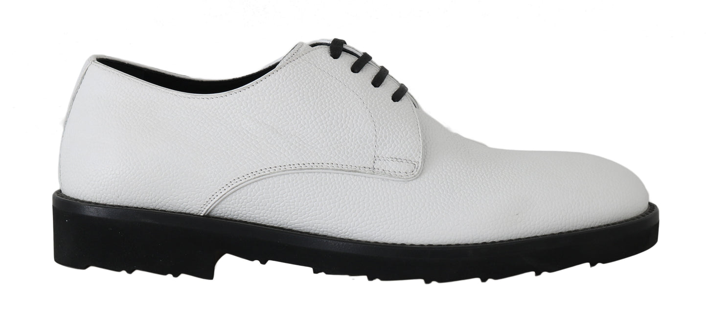  - Elegant White Formal Leather Shoes