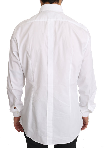  - Elegant Slim Fit Dress Shirt in Pure White