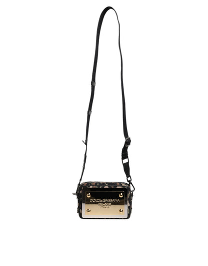  - Dolce & Gabbana Multicolour Leopard Jacquard DG Logo Crossbody Bag