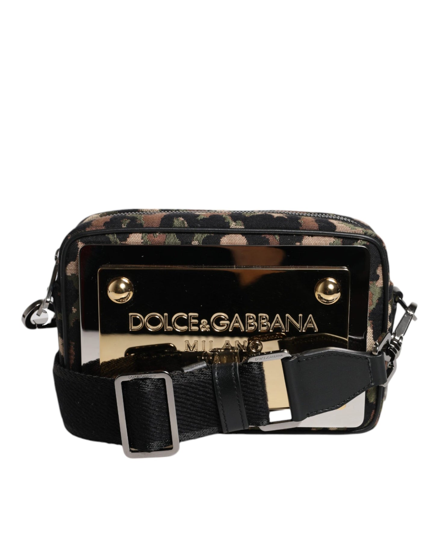  - Dolce & Gabbana Multicolour Leopard Jacquard DG Logo Crossbody Bag
