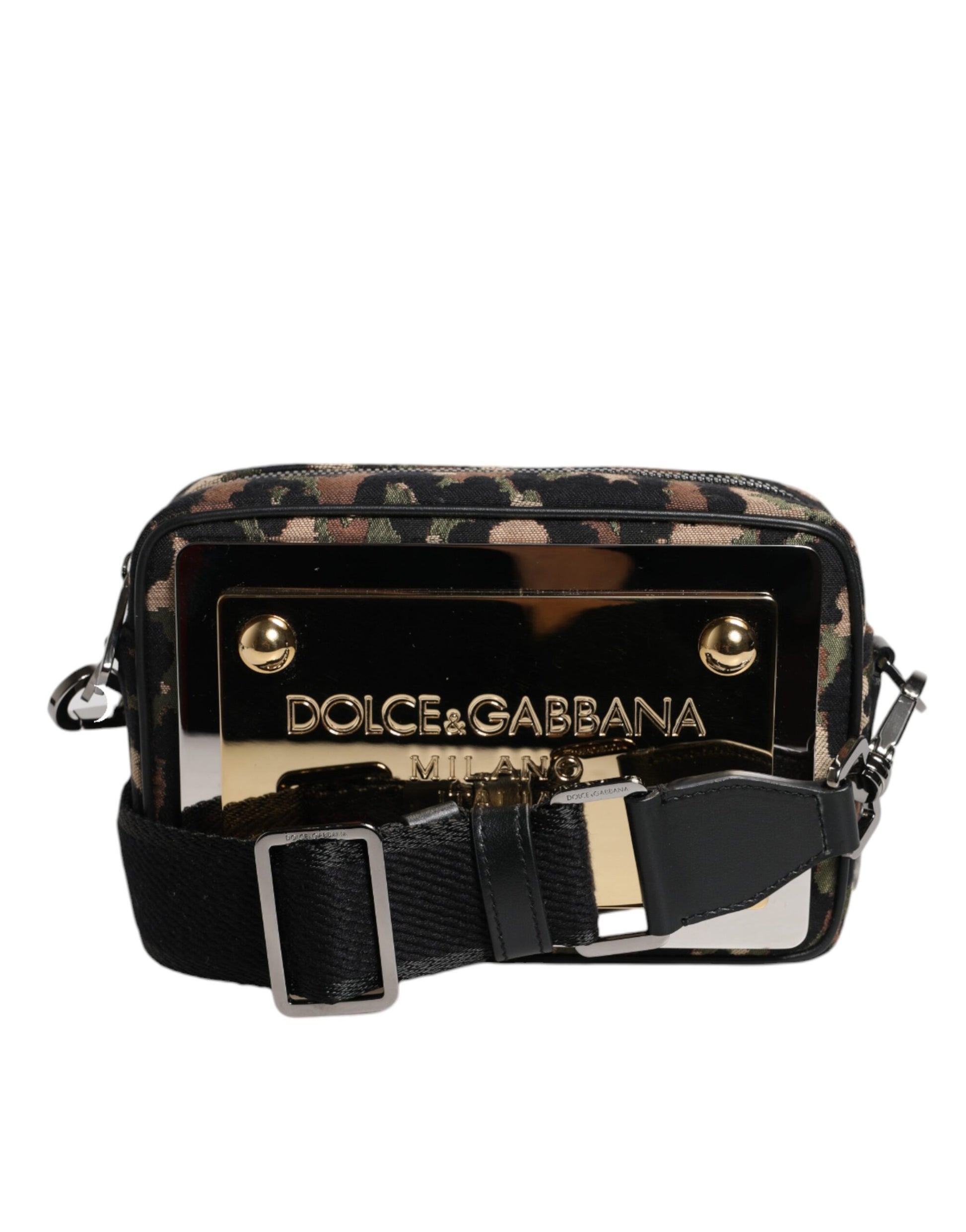 Dolce & Gabbana Multicolour Leopard Jacquard DG Logo Crossbody Bag