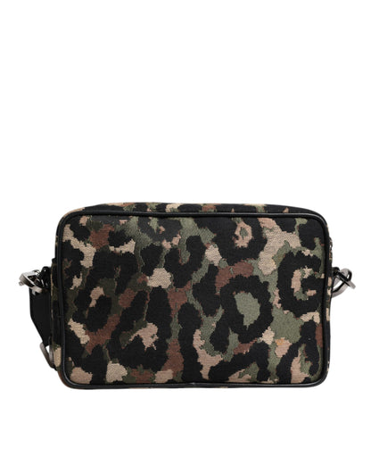  - Dolce & Gabbana Multicolour Leopard Jacquard DG Logo Crossbody Bag